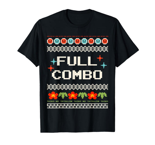 Bandai Namco Entertainment Inc. Taiko no Tatsujin Holiday 001 Black Unisex T-Shirt