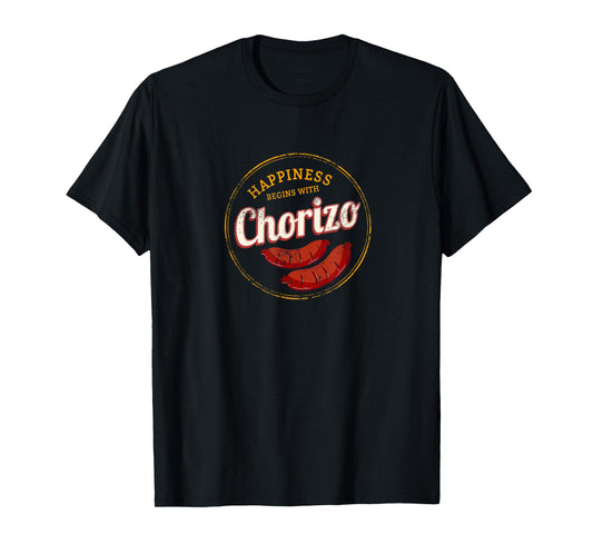 Chorizo Retro Sausage Vintage BBQ Gourmet Barbecue Souvenir T-Shirt