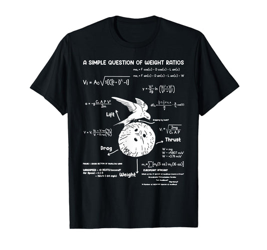A Simple Question Of Weight Ratios Funny Math Teacher T-Shirt