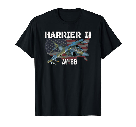 AV-8B Harrier II Ground-Attack Aircraft Military Aviation T-Shirt