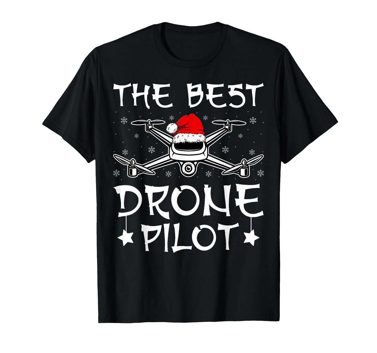 The Best Drone Pilot Santa Hat FPV Drone Operator Christmas T-Shirt