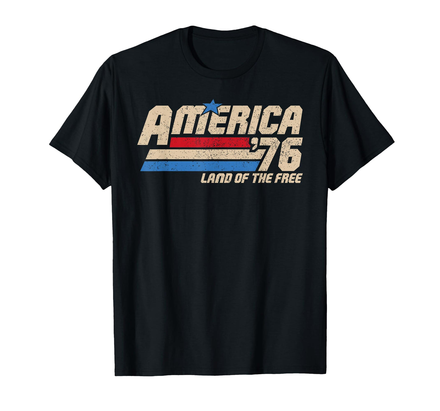 America 1776 Patriotic Vintage USA Flag Retro 4th of July T-Shirt