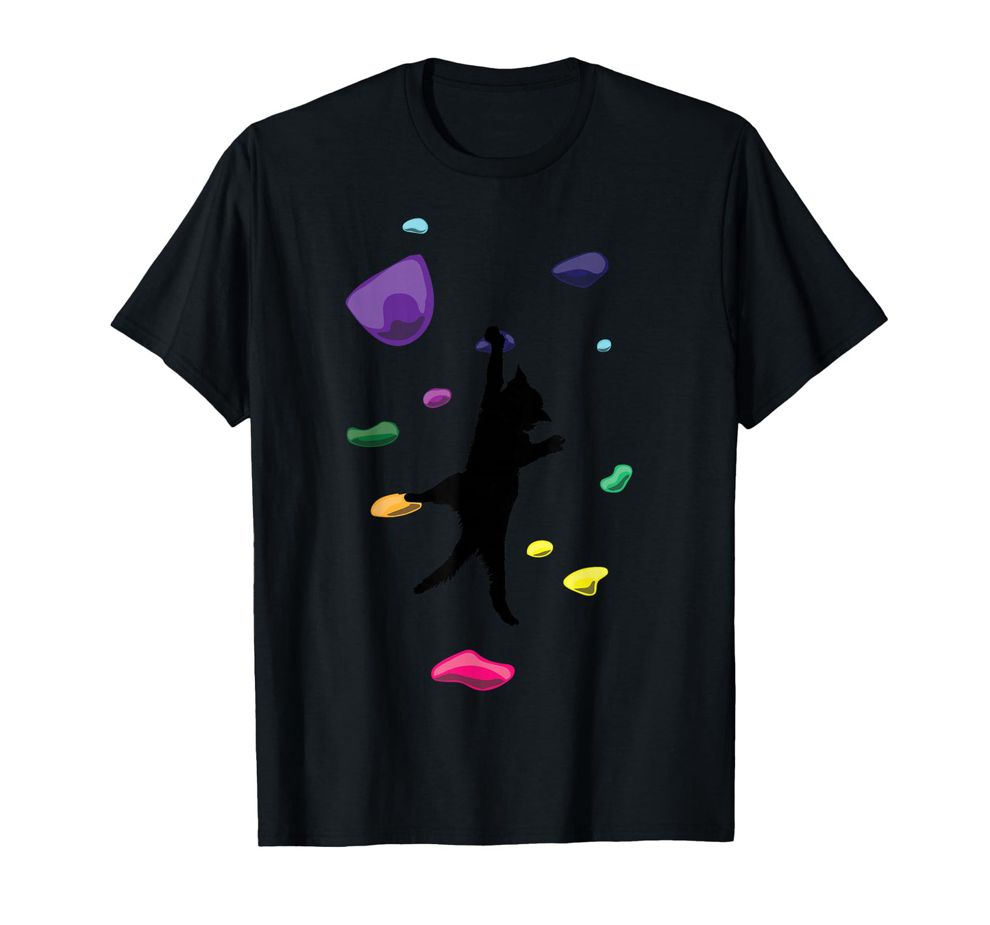 Funny Cat Climber Rock Climbing Gift For Men Women And Kids T-Shirt