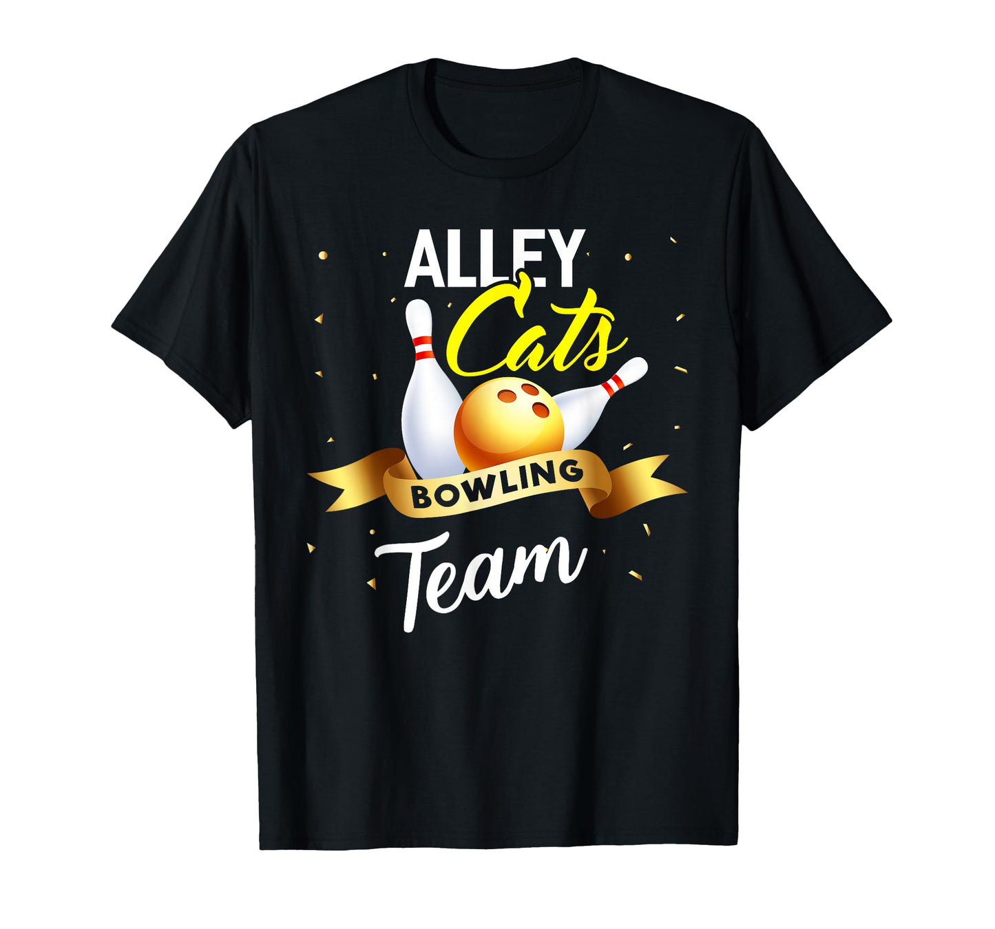 Alley Cat Bowling Shirt Funny Bowler Bowling T-Shirt