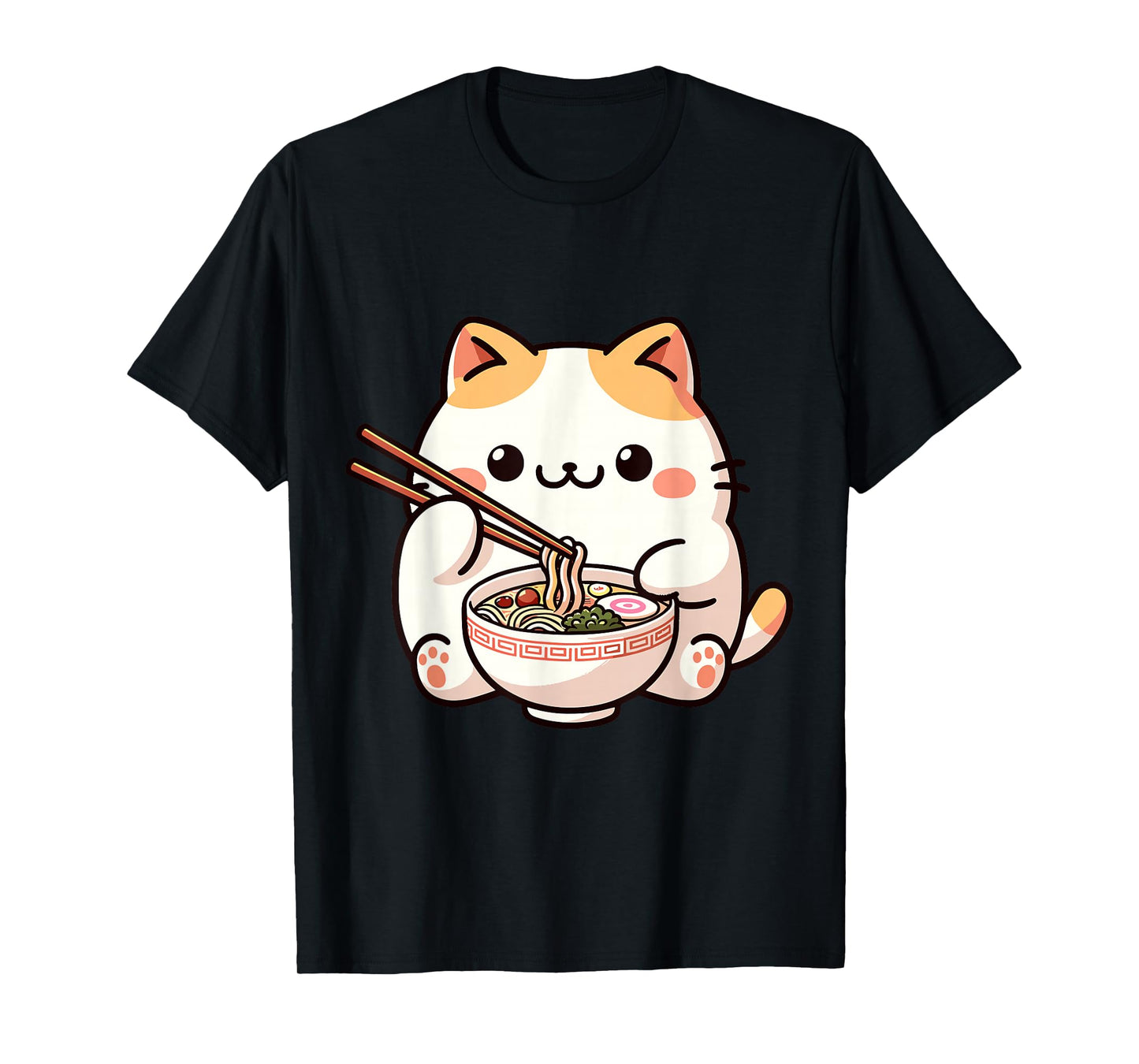 Ramen Neko Cat Anime Kawaii T-Shirt