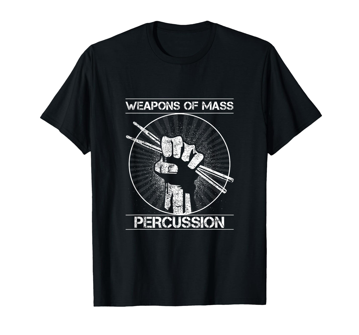 Drummers Weapons of Mass Percussion Funny Drum Stick T-Shirt T-Shirt