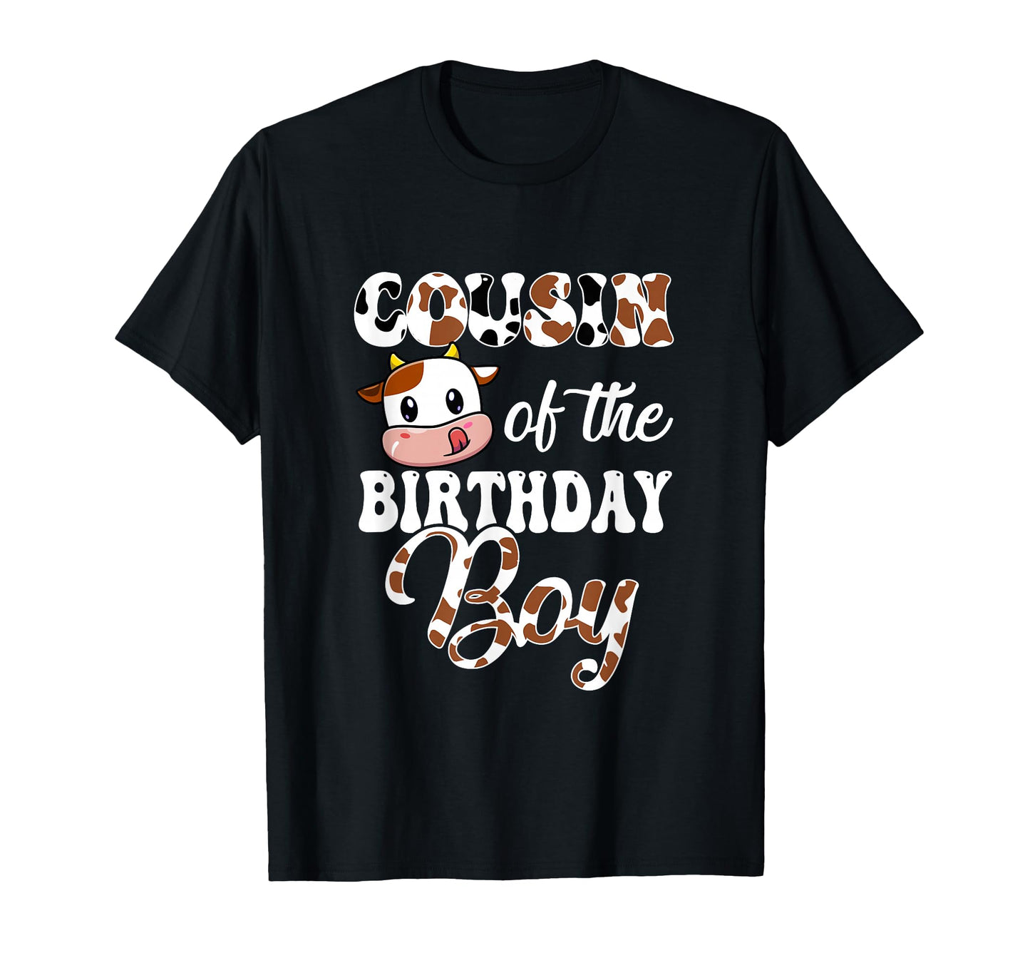 Cousin Of The Birthday Boy Cow Farm 1St Birthday Boy T-Shirt