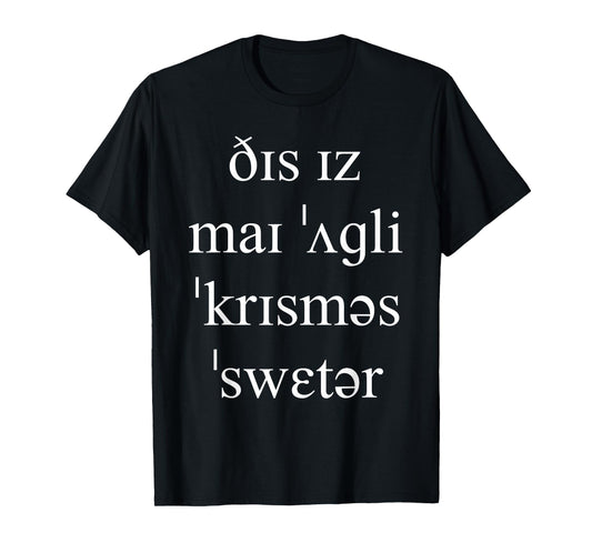 Christmas Speech Therapy Phonetics Linguistics Funny SLP T-Shirt