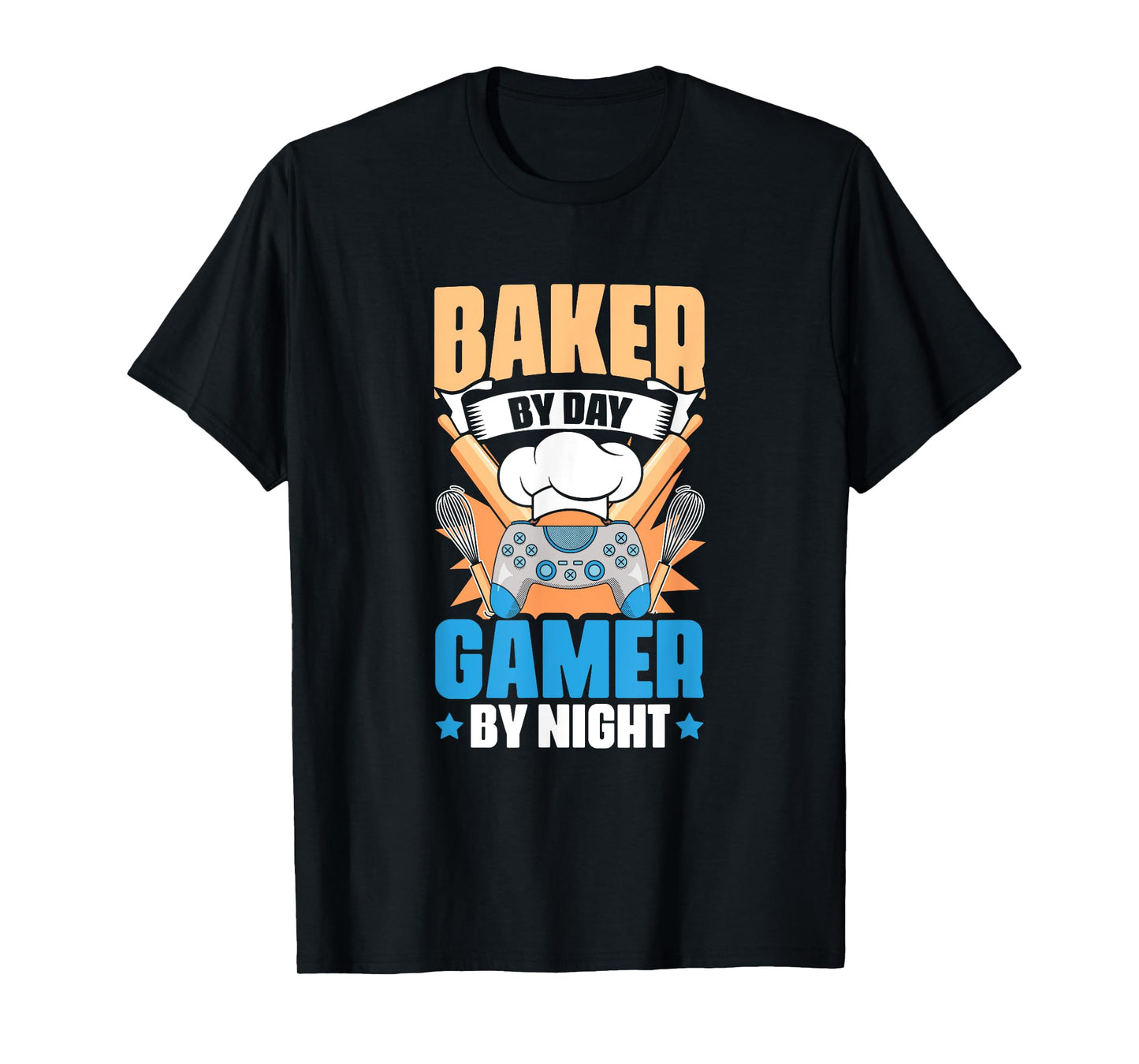 Baker Gamer Video Gaming | Bakery Pastry Baking Bread Baker T-Shirt