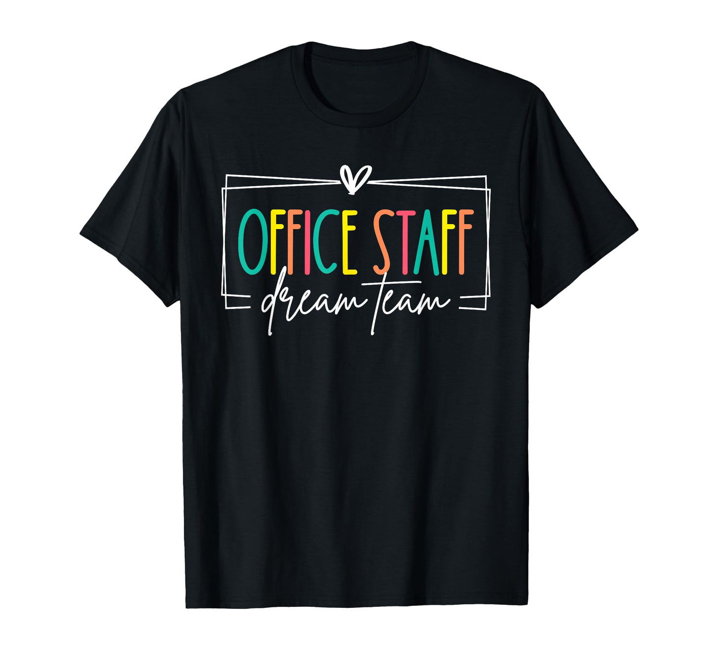 Office Staff Dream Team Front Office School Secretary Retro T-Shirt