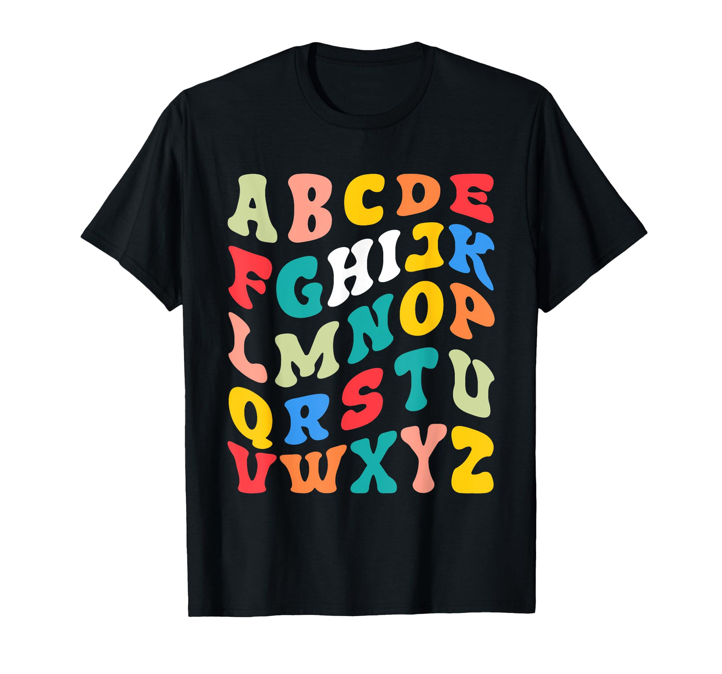 Alphabet Hi Back To School ABC Pre K Kindergarten Teacher Men Women Kids T-Shirt