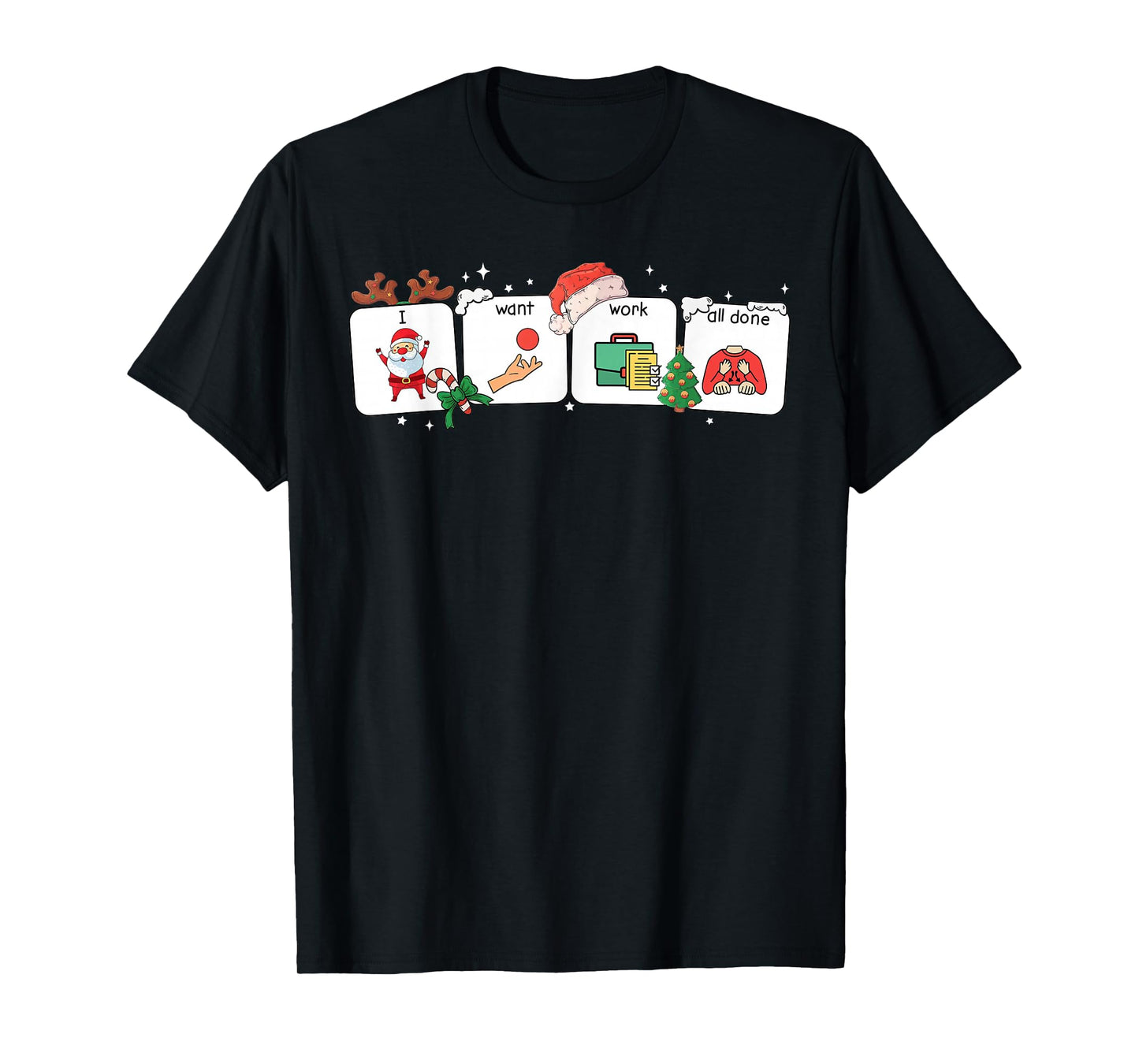 Christmas Santa Special Education Funny SPED Teacher Xmas PJ T-Shirt