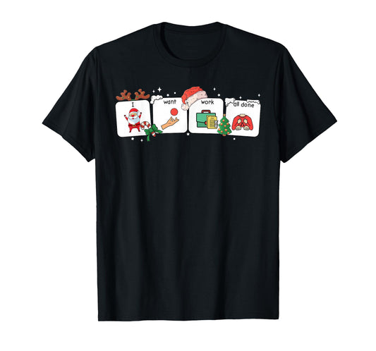 Christmas Santa Special Education Funny SPED Teacher Xmas PJ T-Shirt