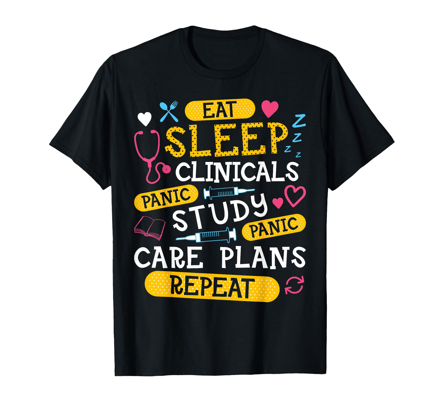 Clinicals Nurse Funny RN Nursing School Women CNA LPN Nurses T-Shirt