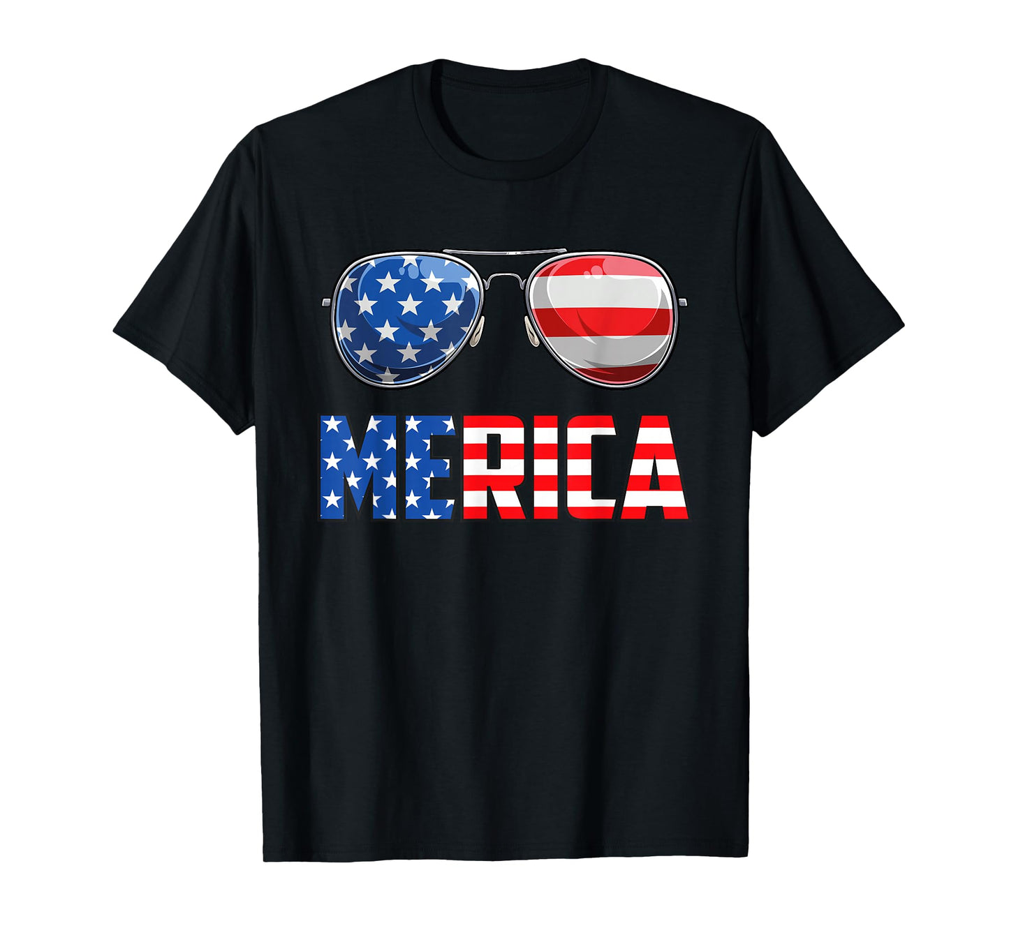 Merica Sunglasses 4th of July for Men Women Kids US T-Shirt