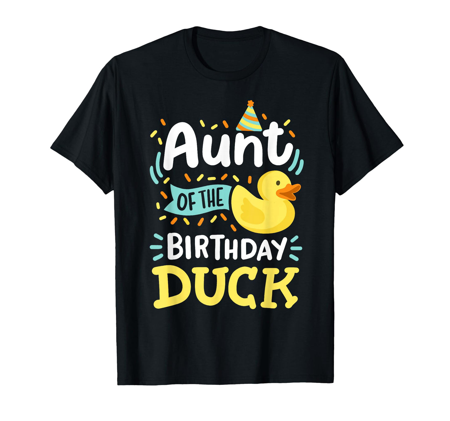 Aunt Of The Birthday Duck Boy Rubber Duck Bday Family T-Shirt