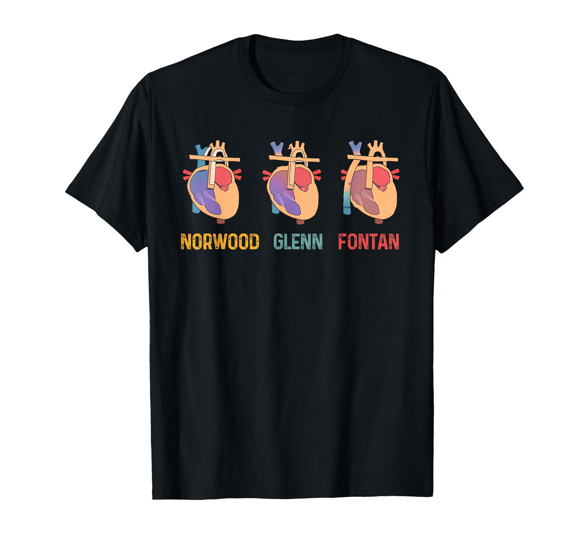 Cardiac Cardiology Cardiologist CVICU Norwood Glenn Fontan T-Shirt