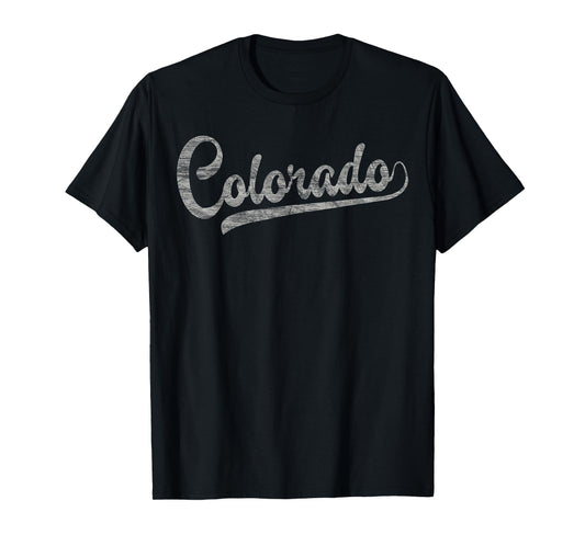 Colorado Baseball Fan Vintage Rocky Mountains T-Shirt