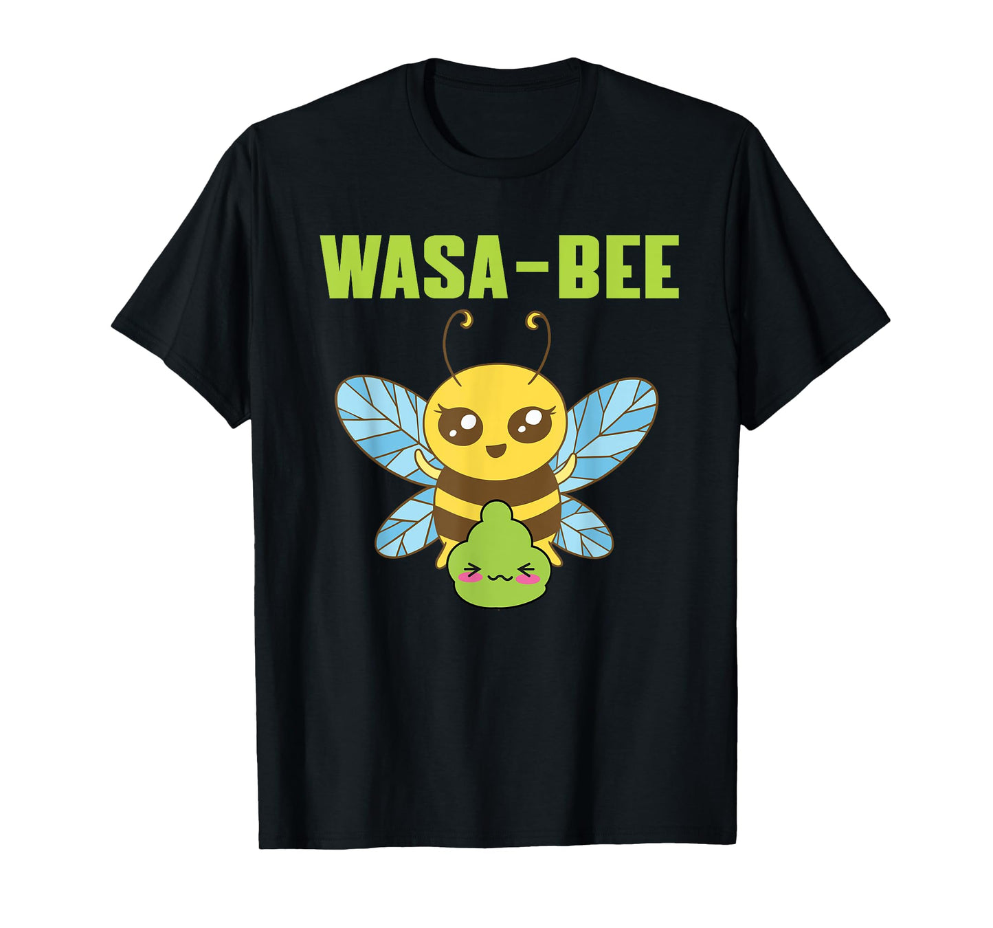 Cute Wasabi Bee Pun Costume Love Spicy Food Japan T-Shirt