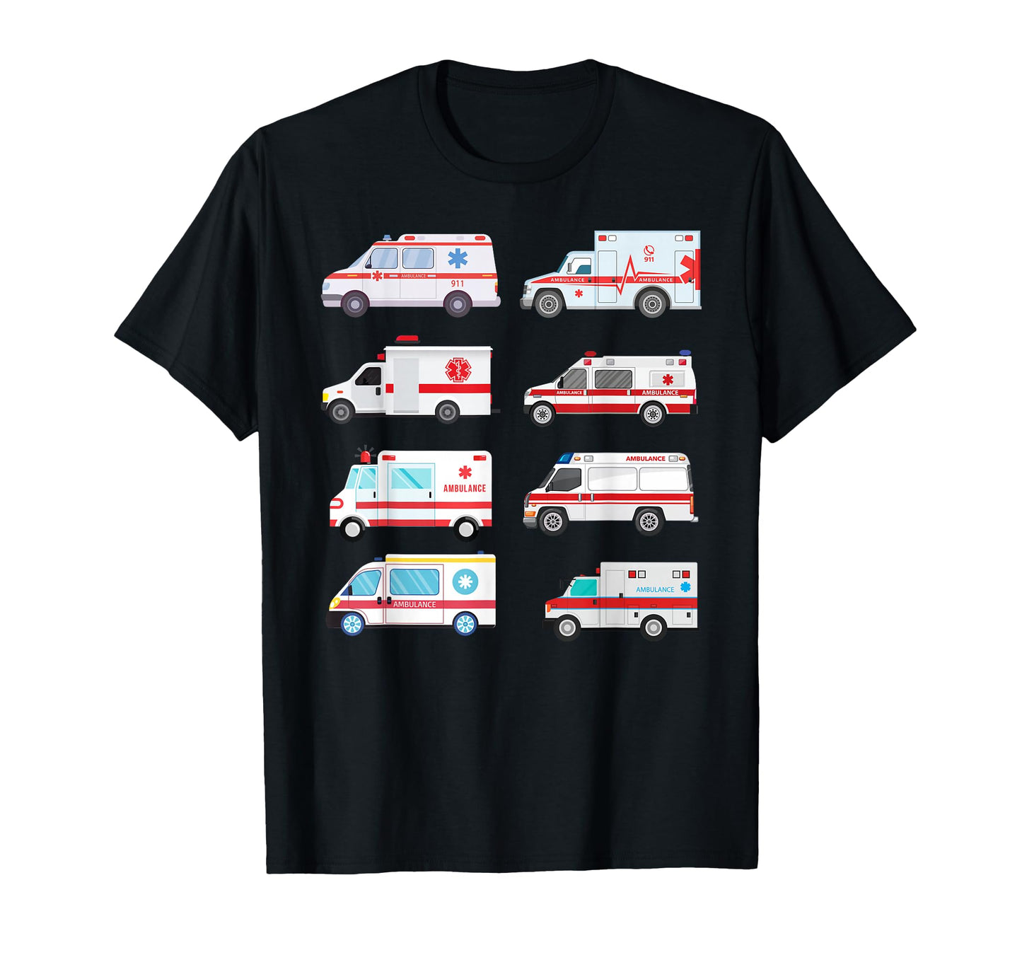 Ambulance Truck Birthday EMT for Boys Girls Toddlers T-Shirt