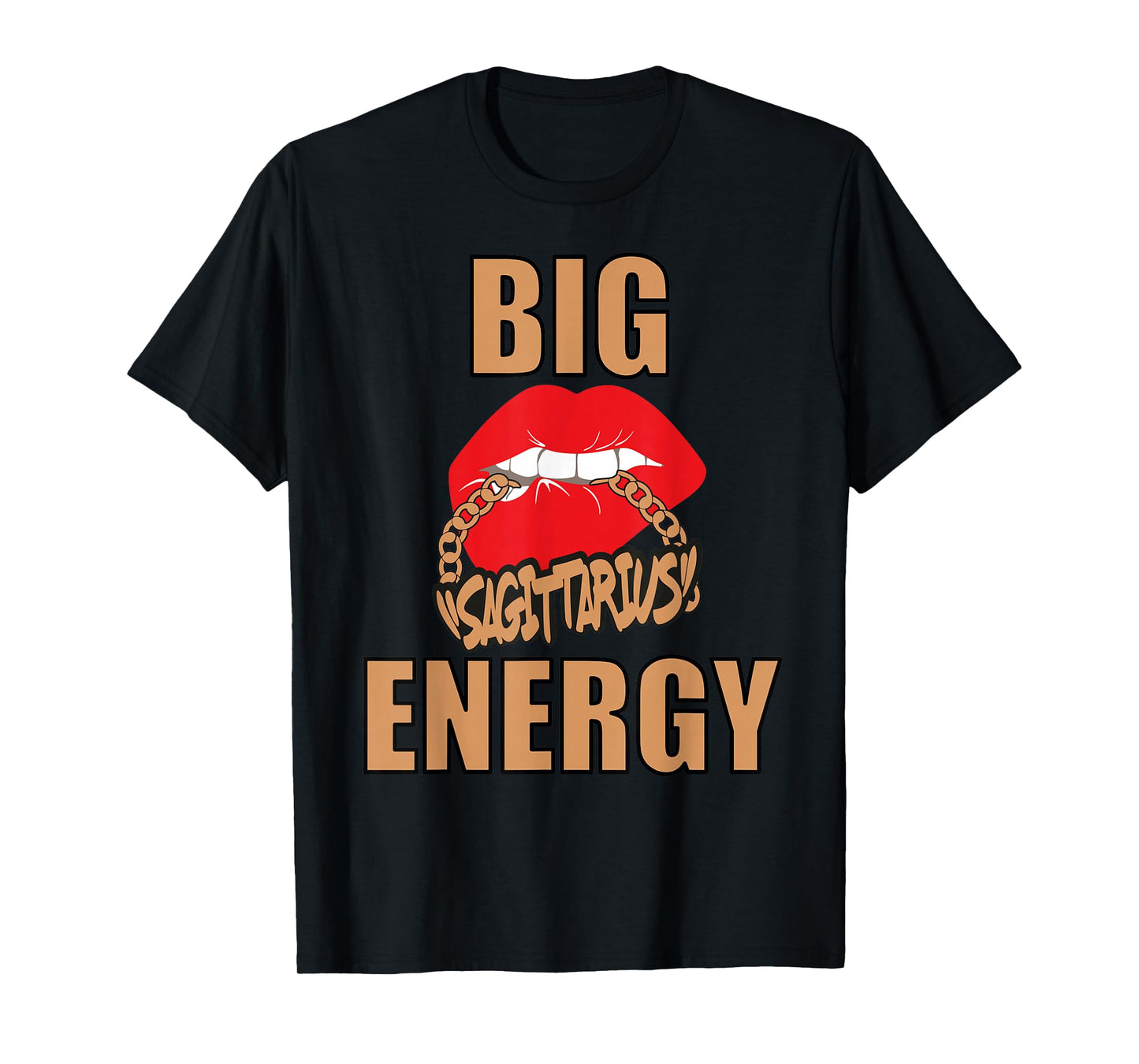 Big Sagittarius Energy Queen Black Women Sexy Melanin Vibes T-Shirt