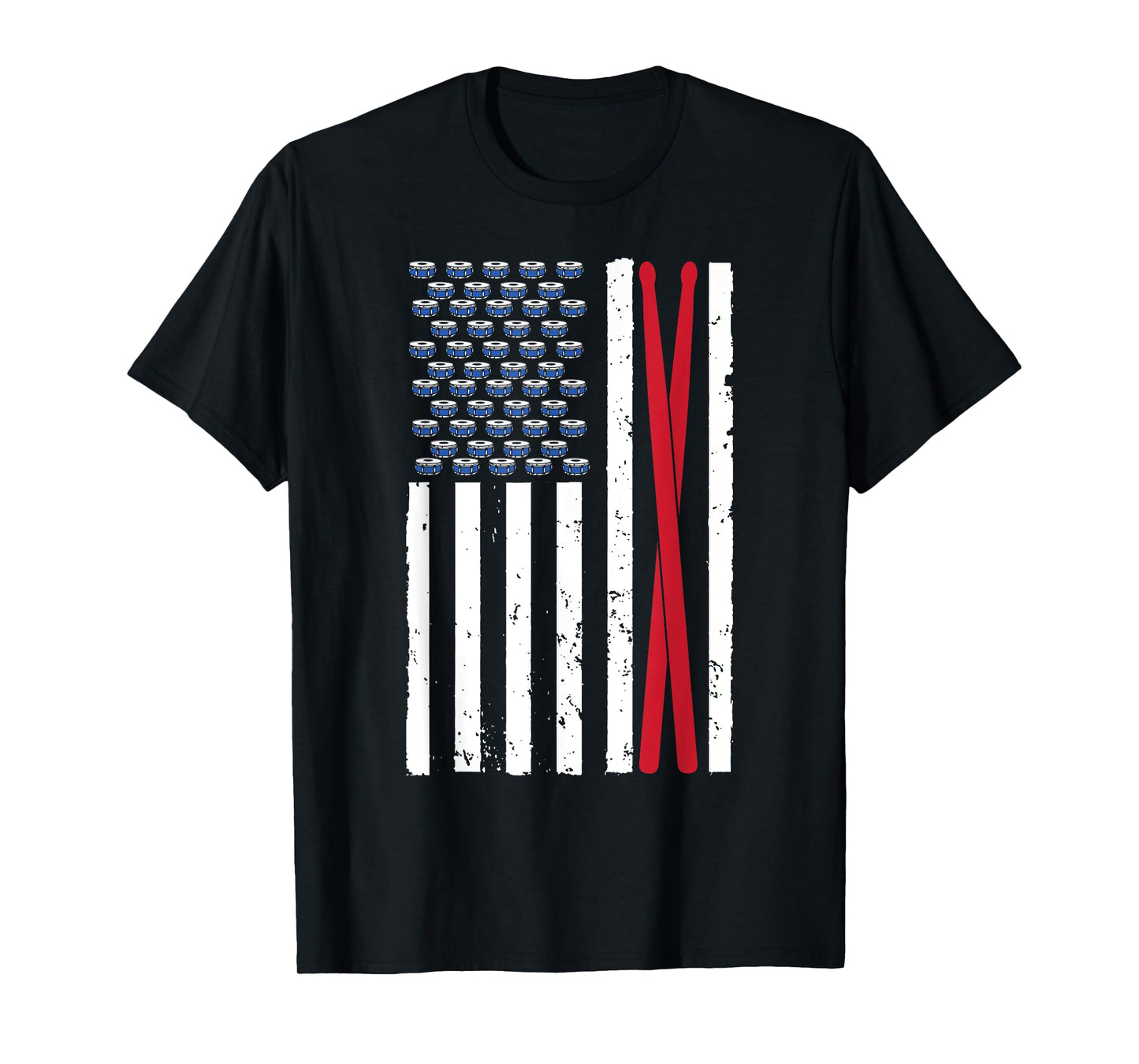 Cool Drummer Art For Men Women Drumming Percussion Drumstick T-Shirt