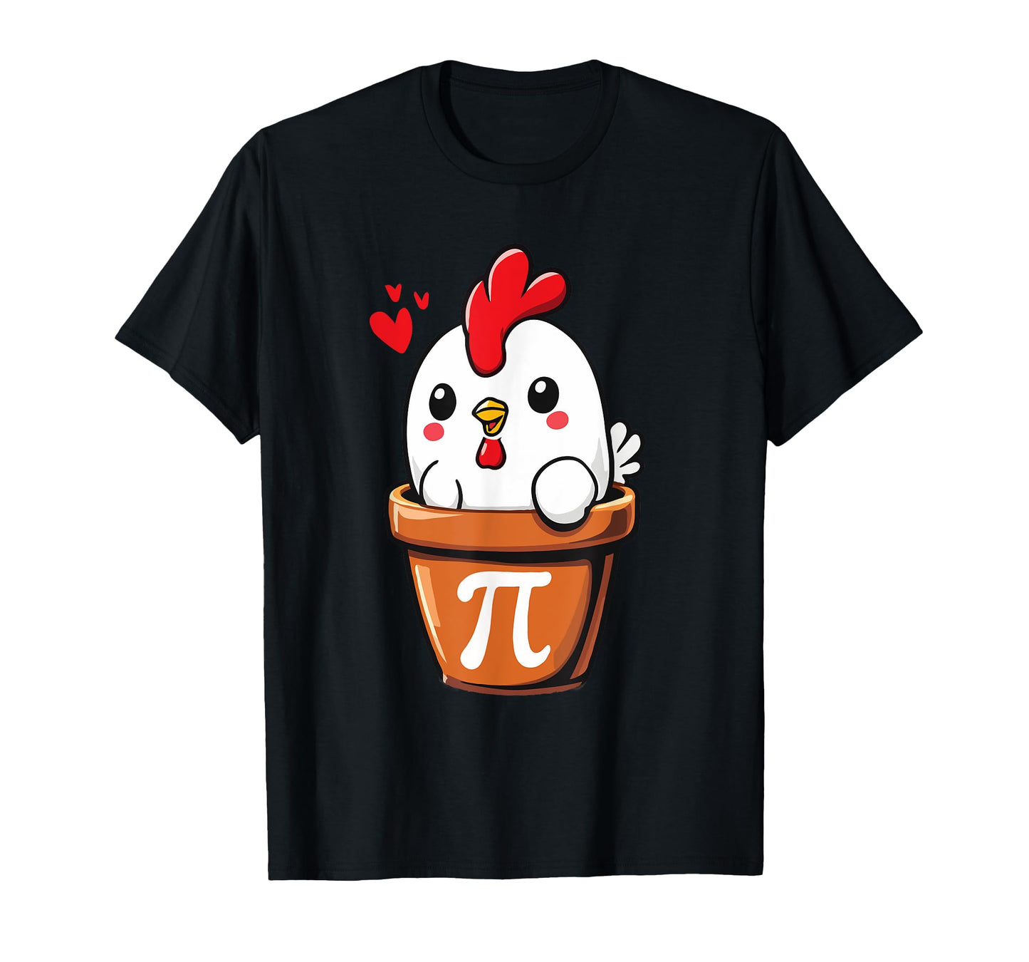 Chicken Pot Pie Funny School Math Puns Chicken Pot Pi T-Shirt