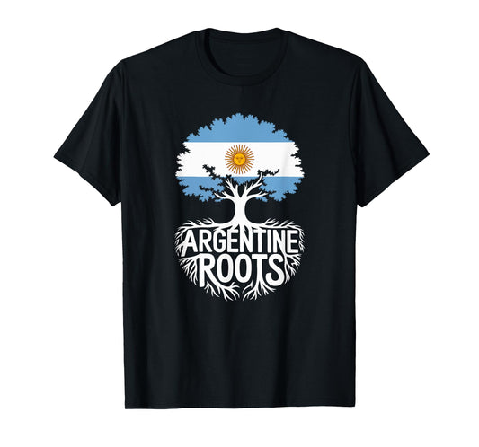 Argentinian Roots Argentina Flag Colors Family Tree Souvenir T-Shirt