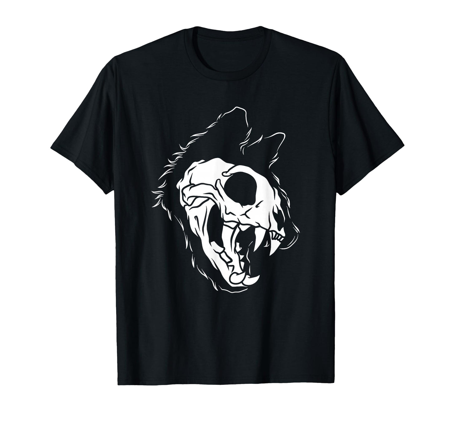 Gothic Cat Skull Death Metal Blackcraft Emo Punk Cat Lover T-Shirt