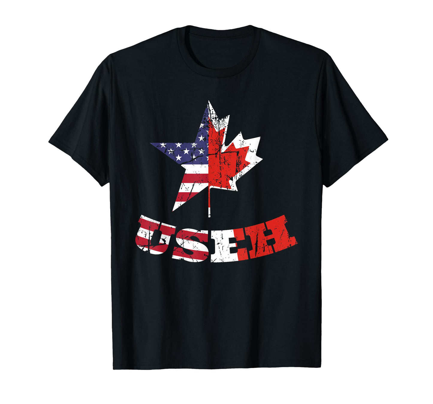US Eh Flag Canadian American Citizen USEH Dual Citizenship T-Shirt