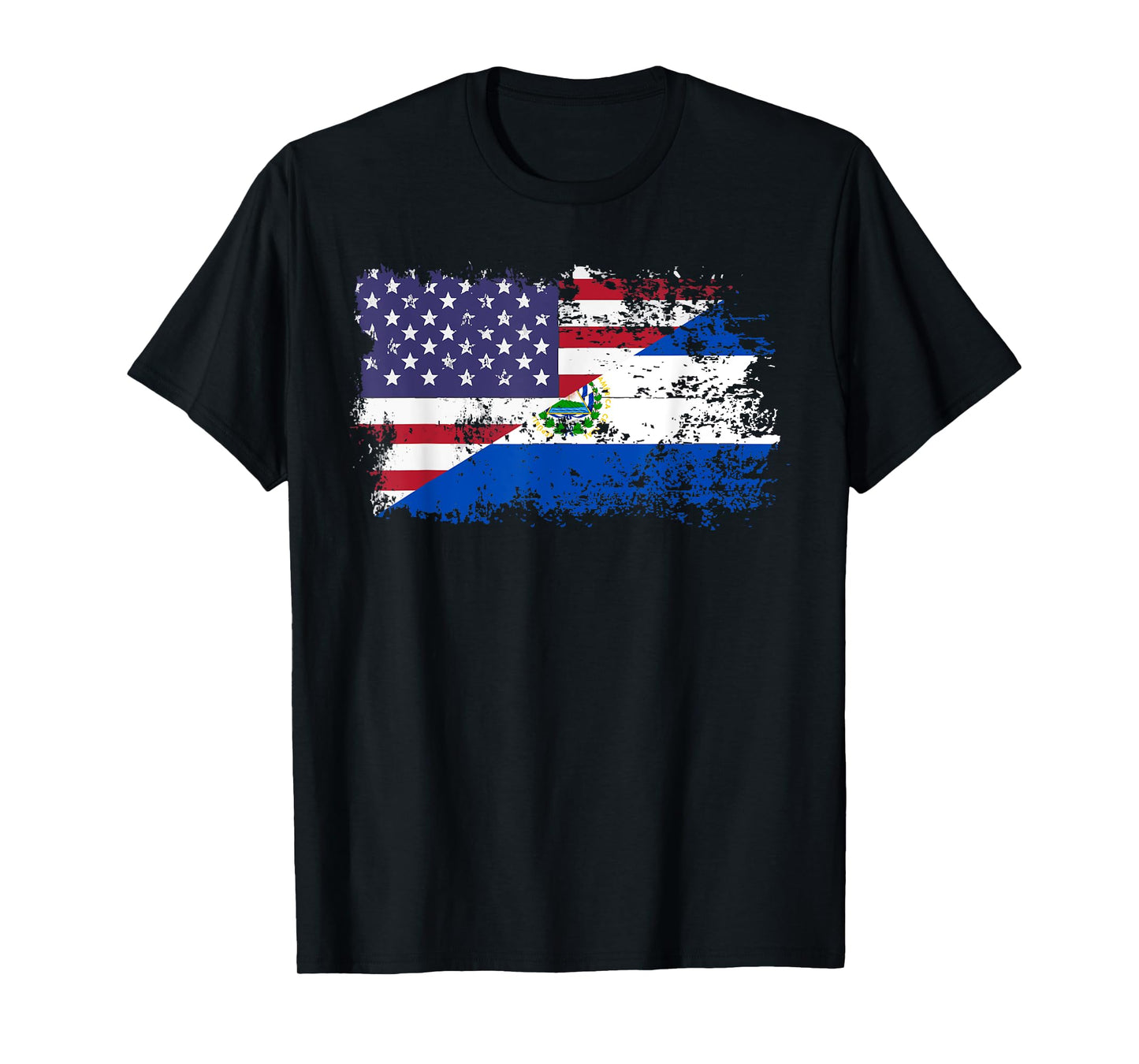 American El Salvador Flag T-Shirt