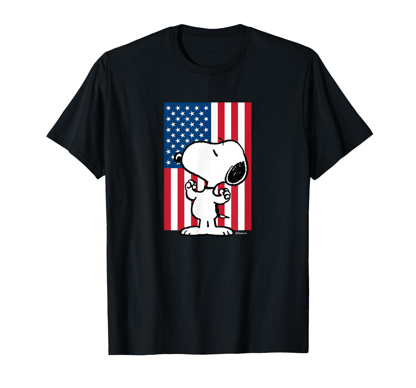 Peanuts - Snoopy USA Flag T-Shirt
