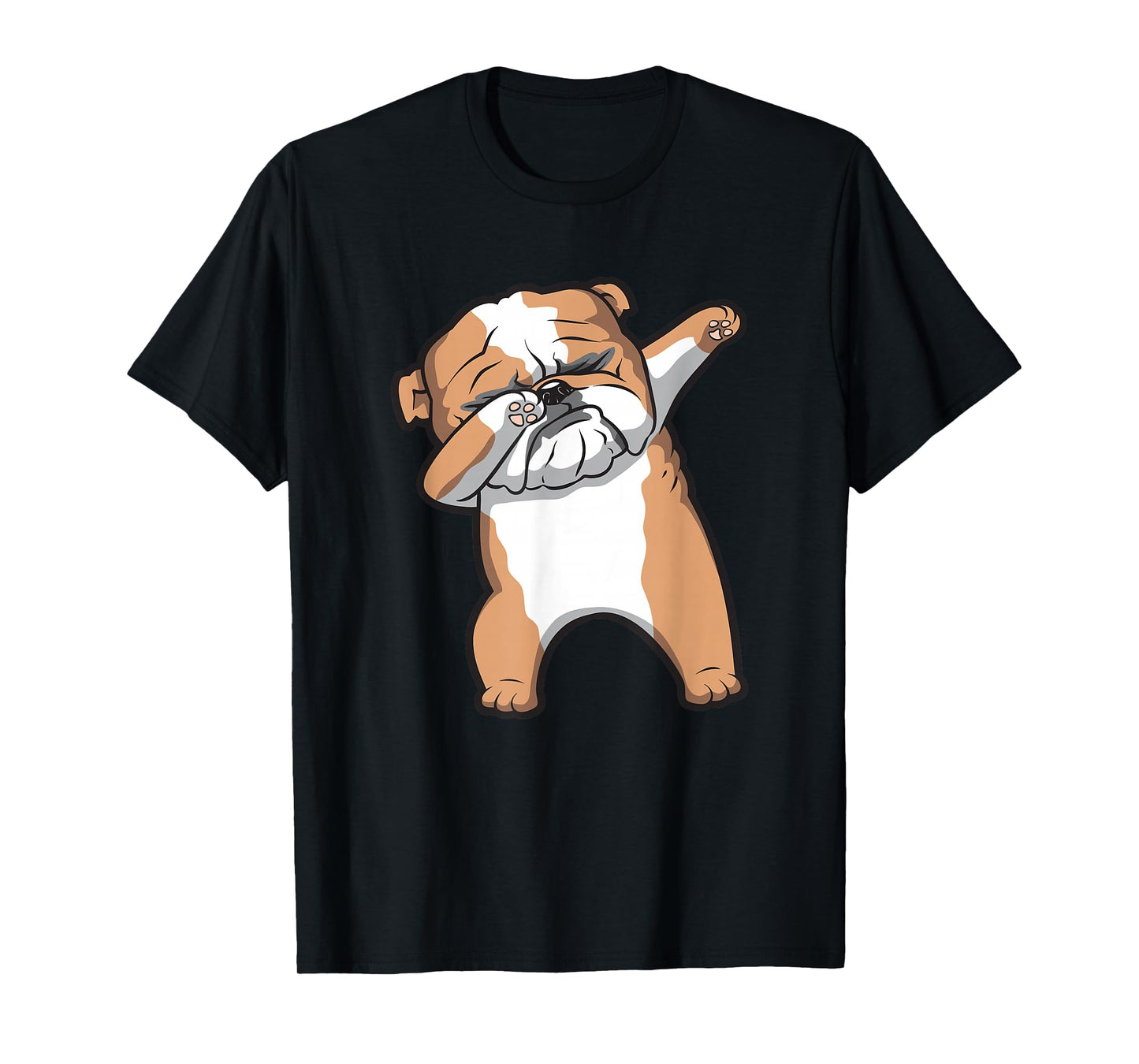 English Bulldog Cute Dabbing Funny Dab Dance T-Shirt