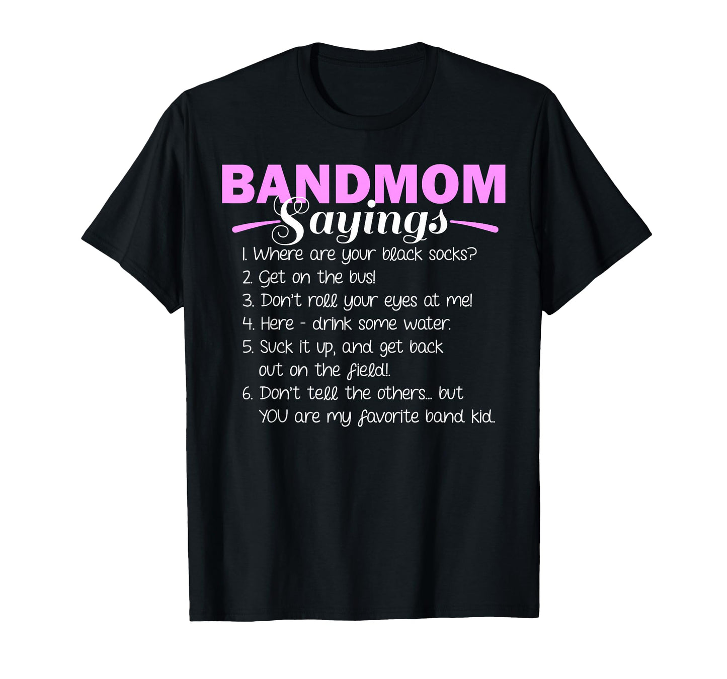 Funny Marching Band Music Fan Mom Music School Team T-Shirt