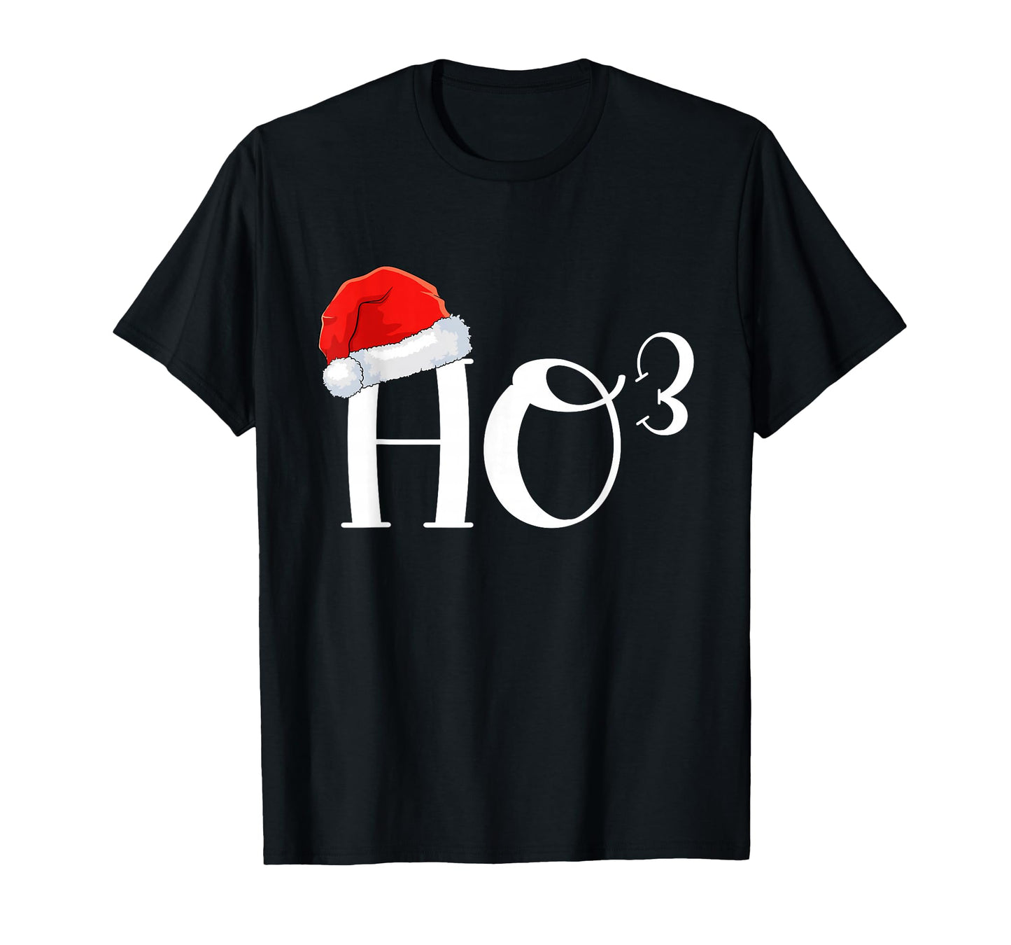 Funny Santa Ho Ho Ho To The Third Power Math Lover Christmas T-Shirt