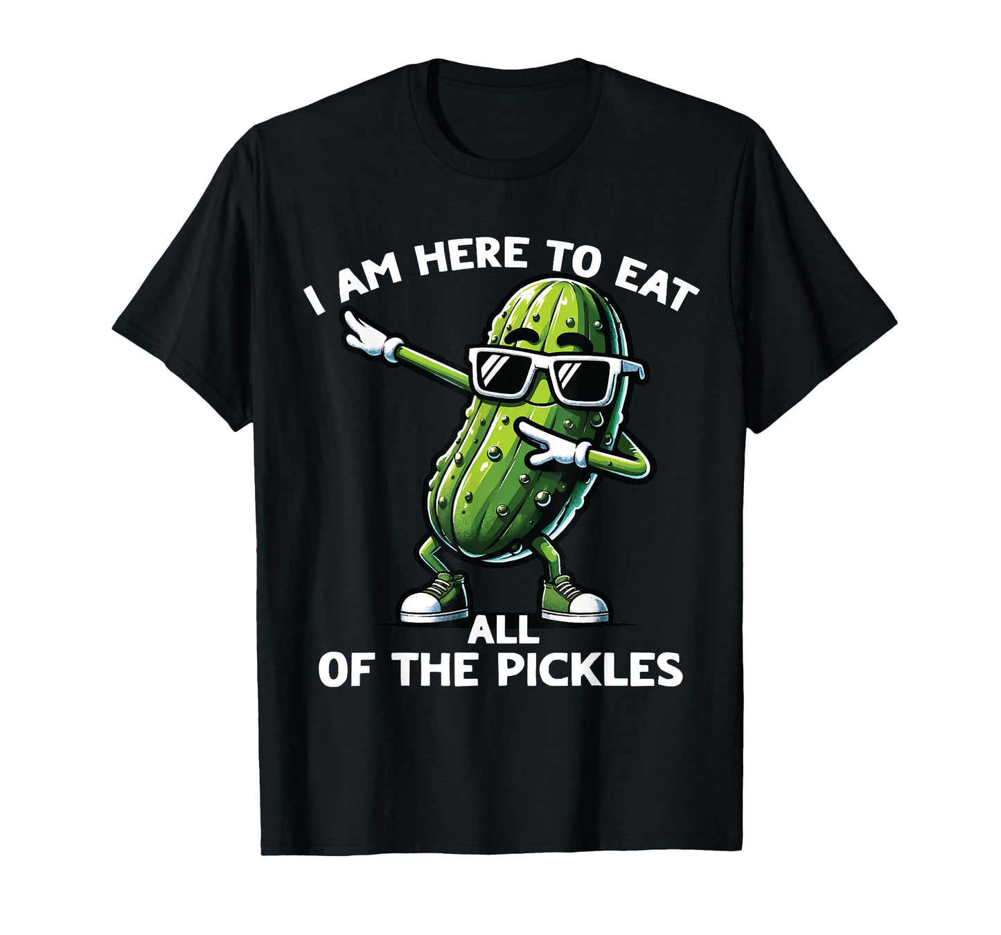 Dabbing Pickle Dancing Cucumber Pickle Food Squad T-Shirt