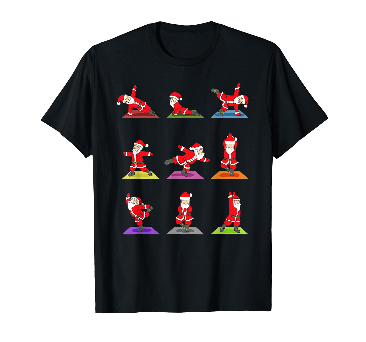 Christmas Yoga Santa Claus Xmas Gift T-Shirt