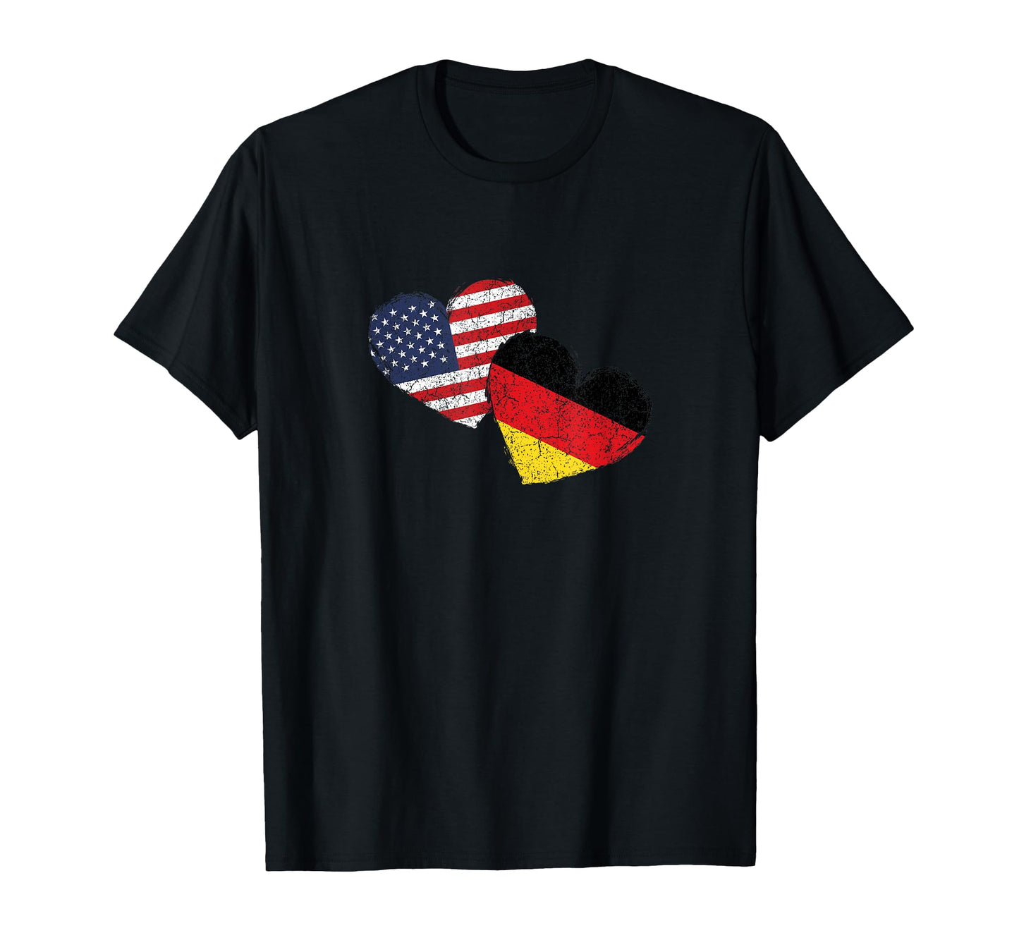 USA Germany Heart Country Flag German American T-Shirt
