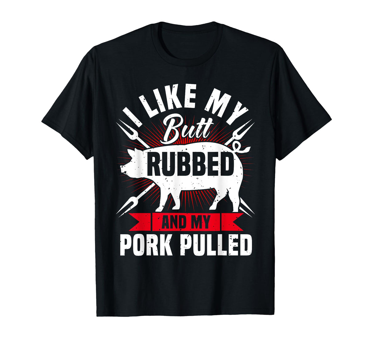 Mens Funny BBQ Grilling Pulled Pork T-Shirt