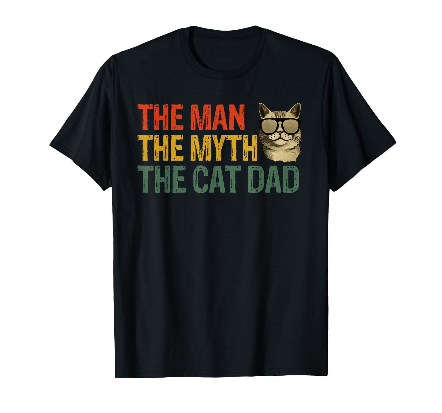 The Man, The Myth, The Cat Dad, Cat Daddy Vintage T-Shirt