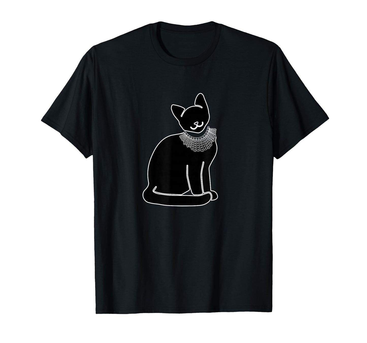 Cat with Ruth Bader Ginsburg Collar RBG T-Shirt