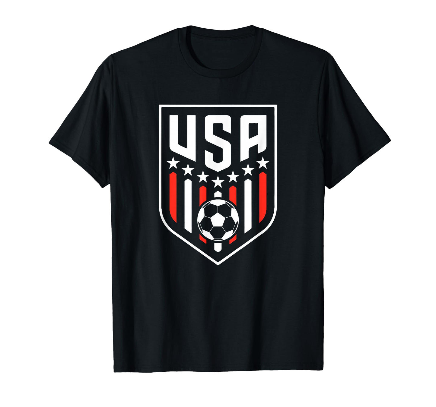 Womens Soccer Team American Flag Soccer Apparel Soccer T-Shirt