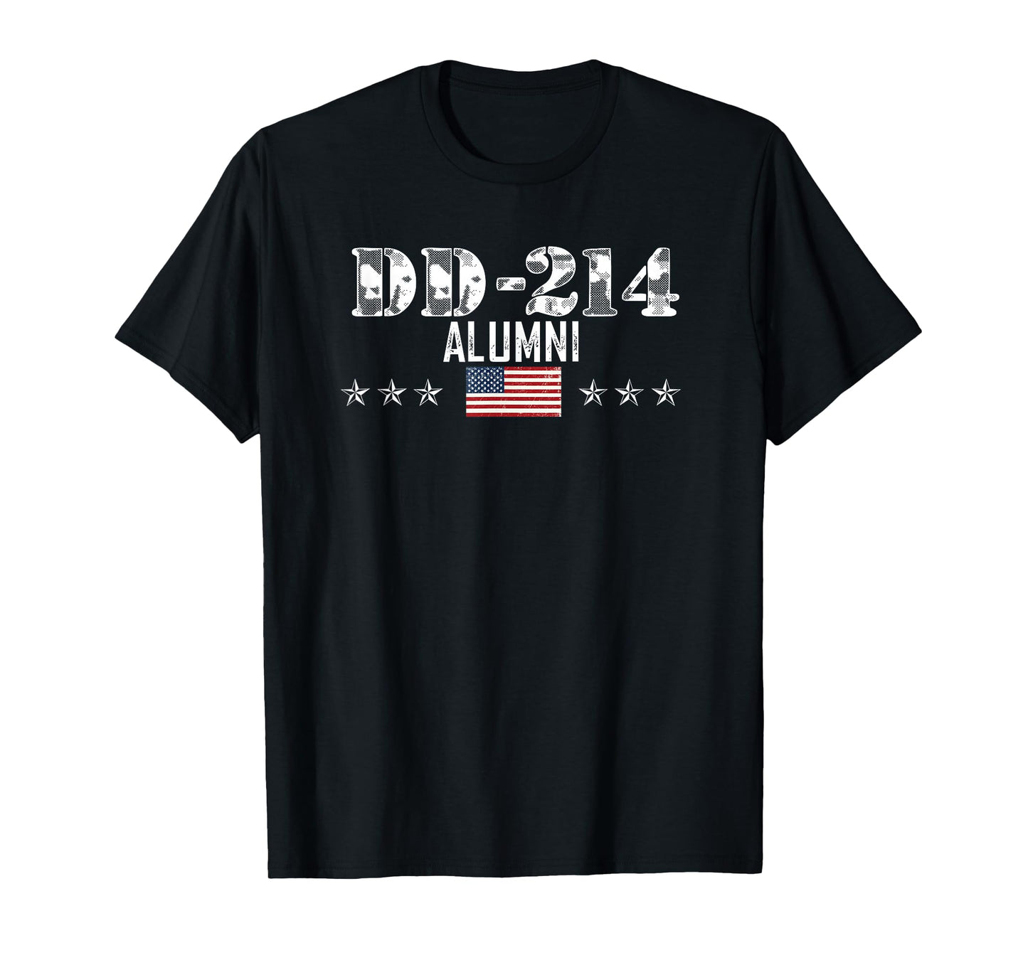 Vintage DD214 T Gift USA Armed Forces Alumni US Flag T-Shirt