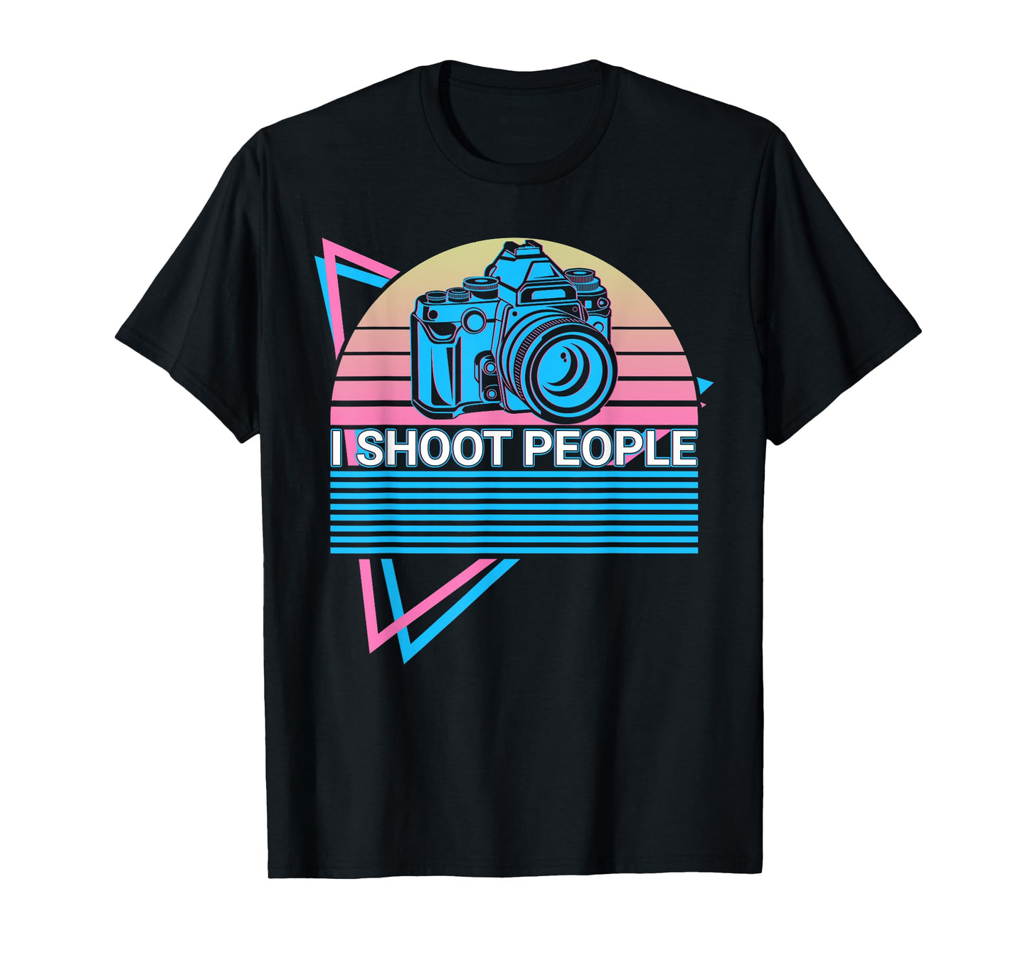 Camera Photography Photographer Retro I Shoot People T-Shirt