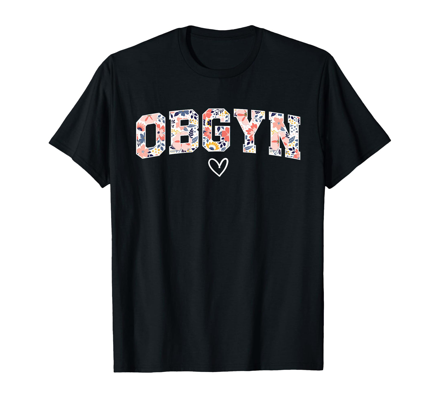 Cute OBGYN Obstetrics And Gynecology Unisex-Adults Black Small Classic Crew Neck T-Shirt