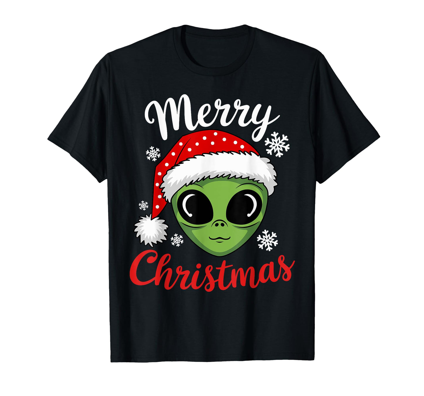 Christmas Alien Santa Christmas UFO Alien Xmas T-Shirt