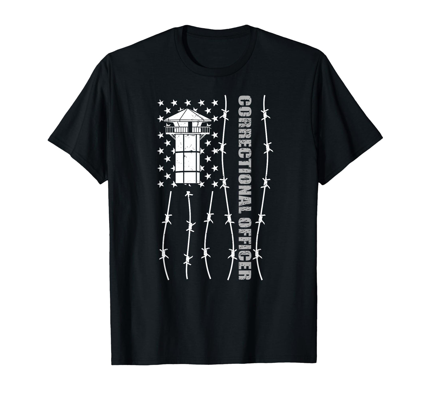 American Flag Correctional Officer - Corrections USA Flag T-Shirt