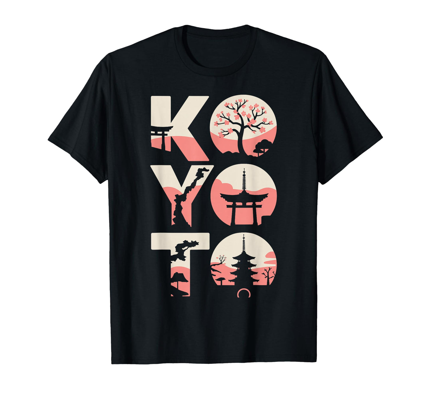 Kyoto Japan Cherry Blossom Pagoda Souvenir T-Shirt