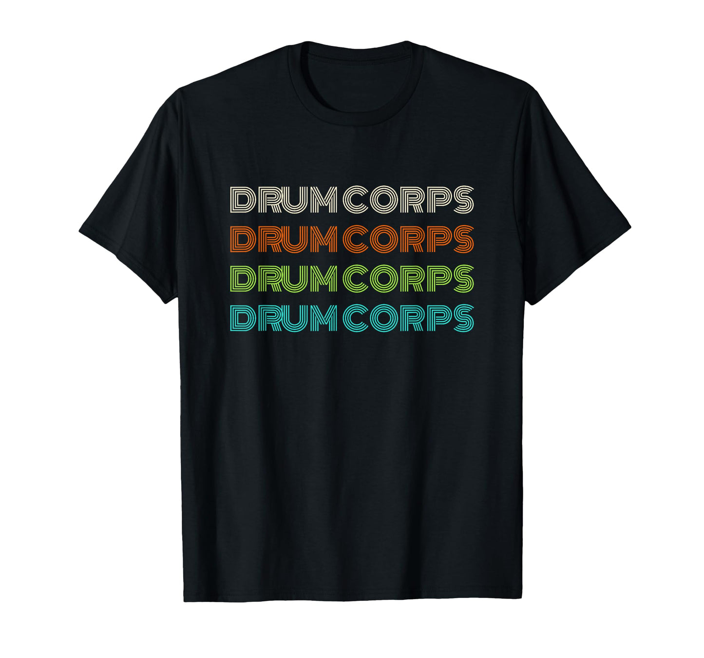 Classic 70's Style Drum Corps T-Shirt T-Shirt