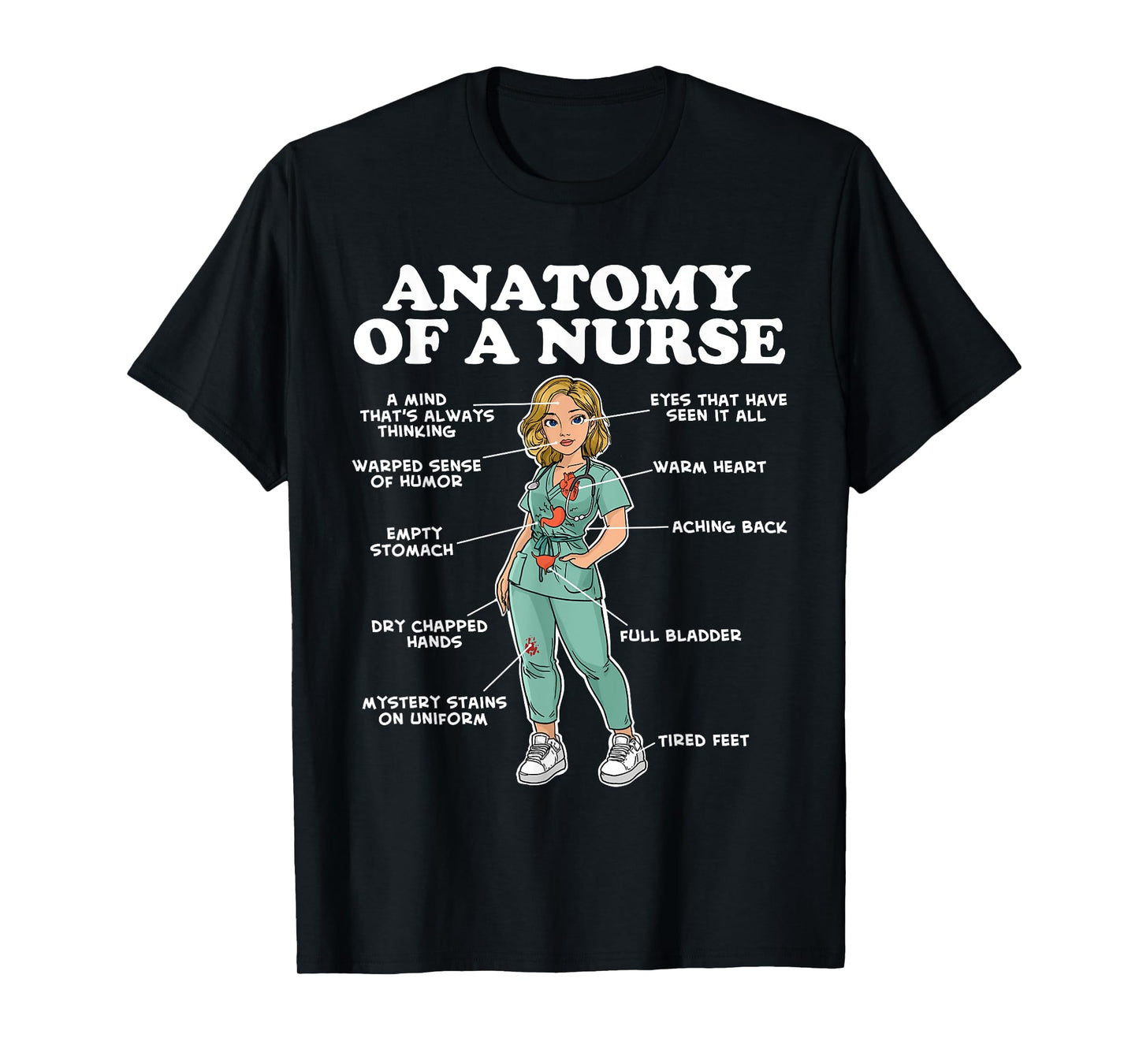 Anatomy of a Nurse T-Shirt